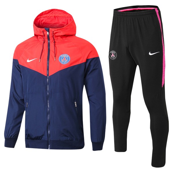 Rompevientos Conjunto Completo Paris Saint Germain 2018-19 Azul Marino Rojo